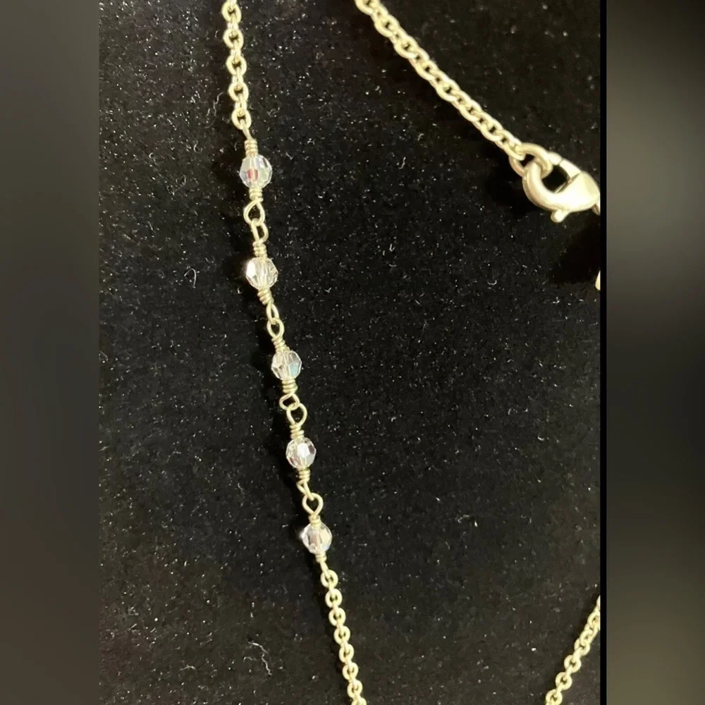 💫 SILPADA WEEKENDER Gold Pendant Made w/ Swarovski Crystal K&R Necklace Classy